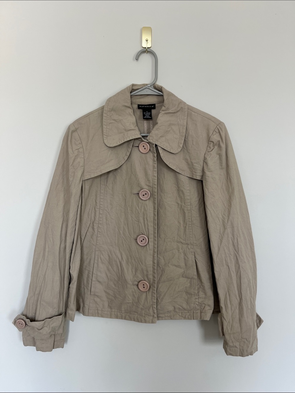 Taupe Short Trench Jacket